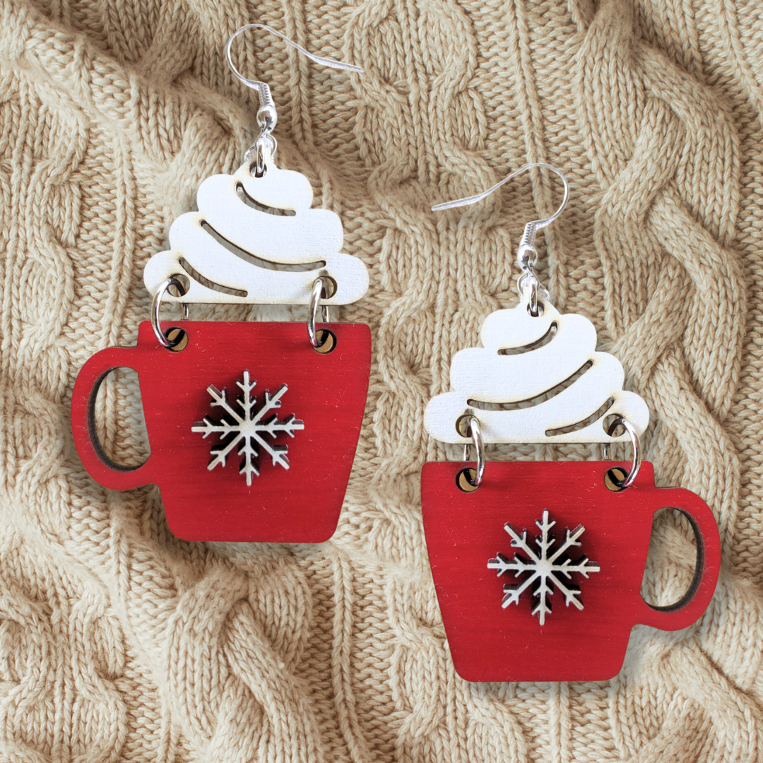 Cozy Christmas Cocoa Earrings