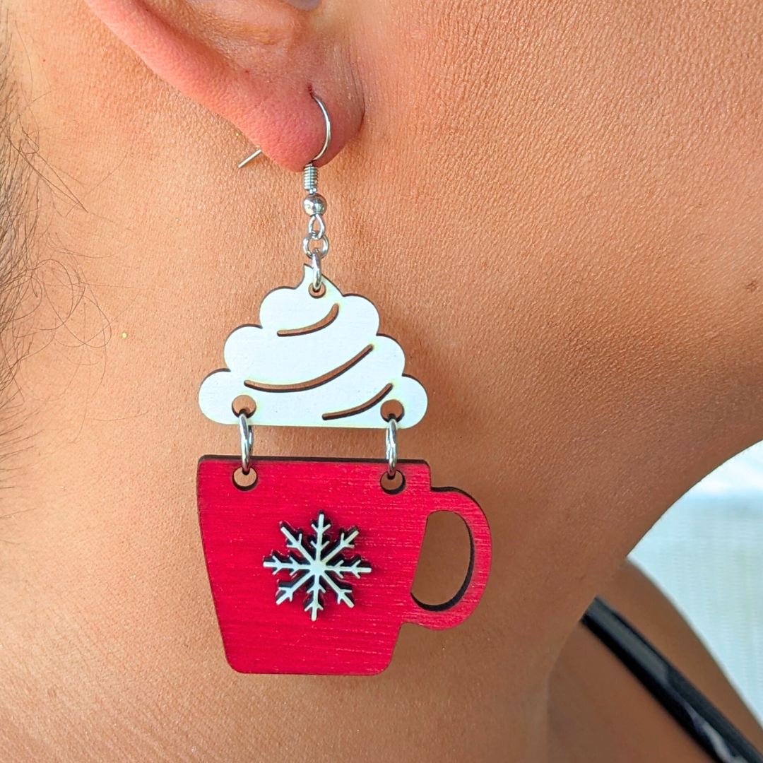 Cozy Christmas Cocoa Earrings