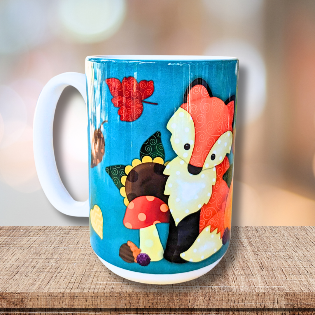 15oz Fall Fox Coffee Mug