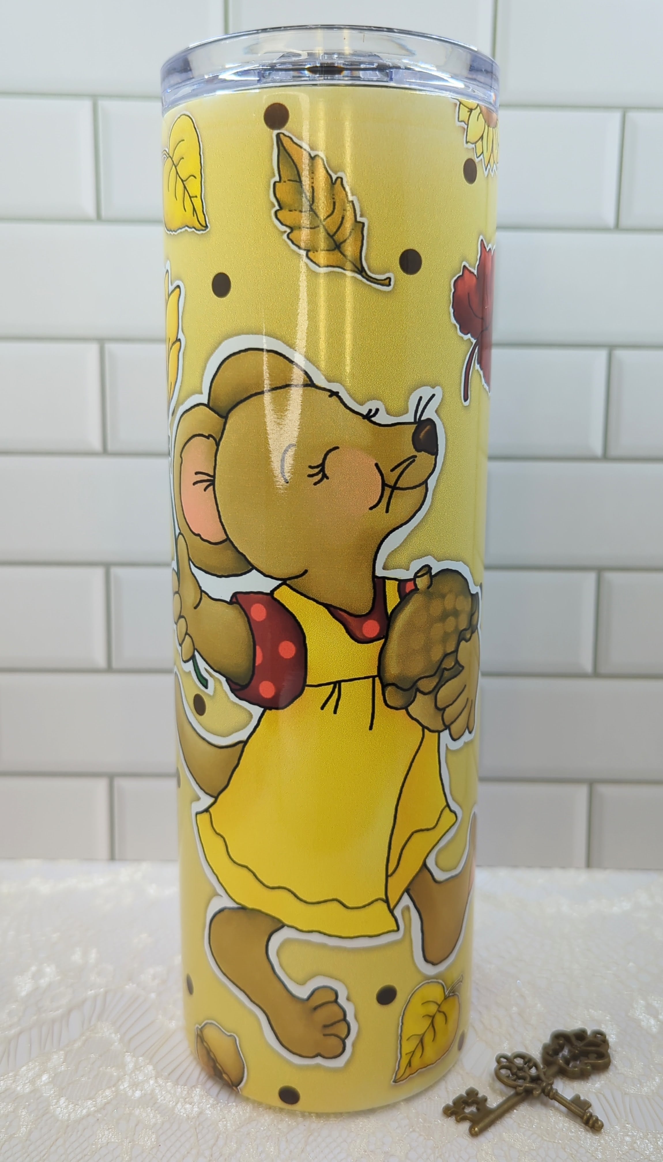 30 oz Autumn Mouse Sublimation Tumbler