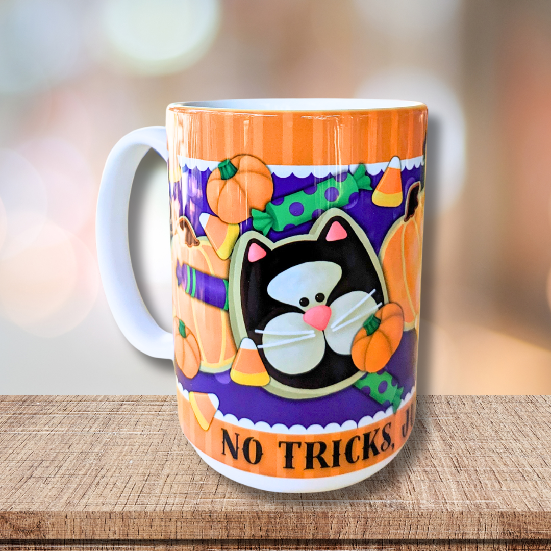 15oz No Tricks Just Treats Coffee Mug