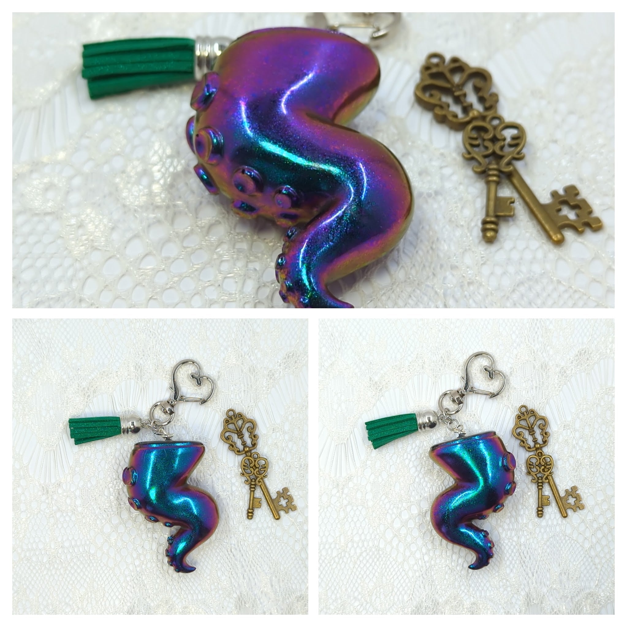 Tentacle Resin Keychain