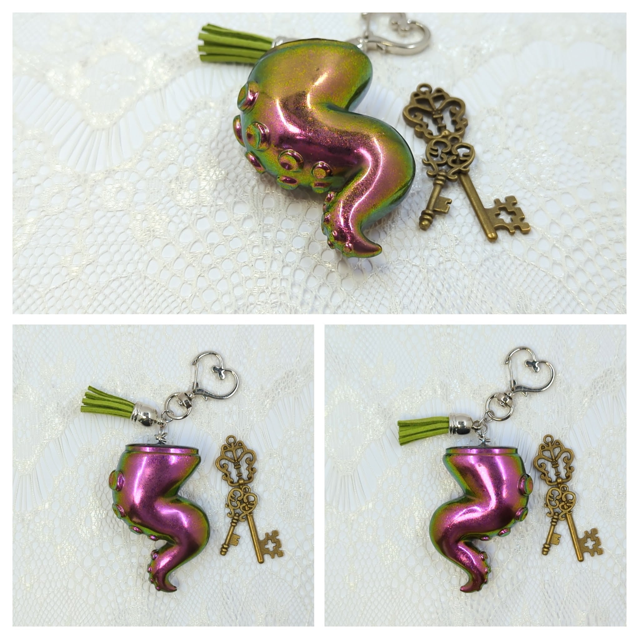 Tentacle Resin Keychain